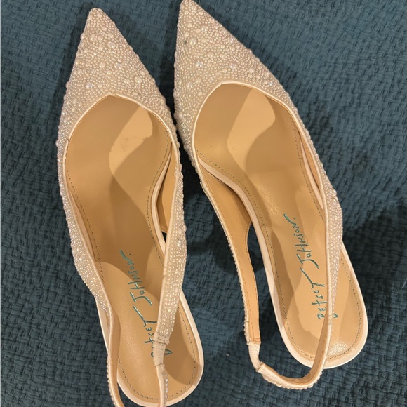 Betsey Johnson Pearl-Studded Heels - Picture 5 of 9